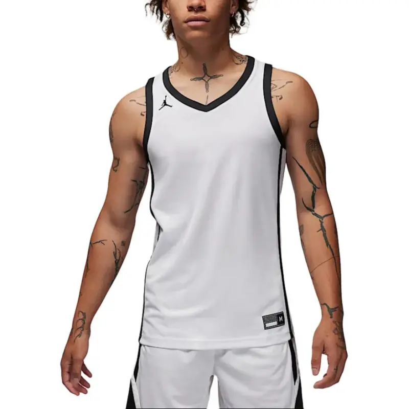 Jordan SS24 DRI FIT Basketball Jersey Men's Team White-1