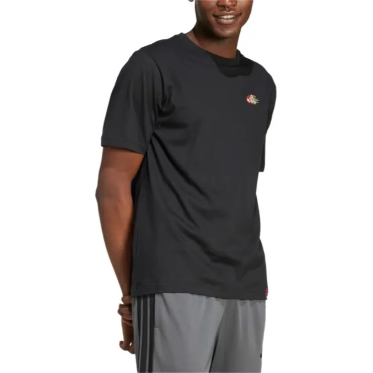 Adidas Free Shipping With AdiClub Lounge Mini Embroidery Graphic Tee-1