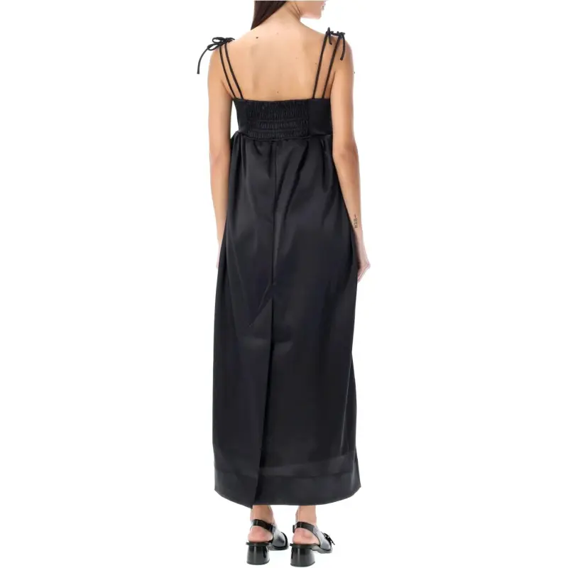 GANNI Satin Slip Dress-1