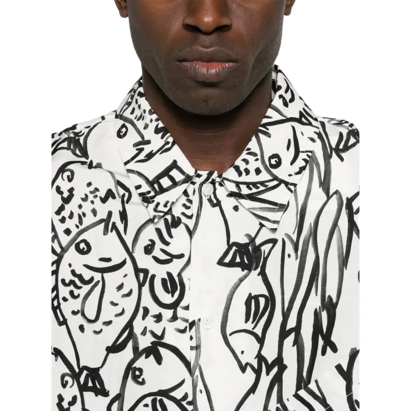 Jacquemus Fish Print Boxy Shirt-4