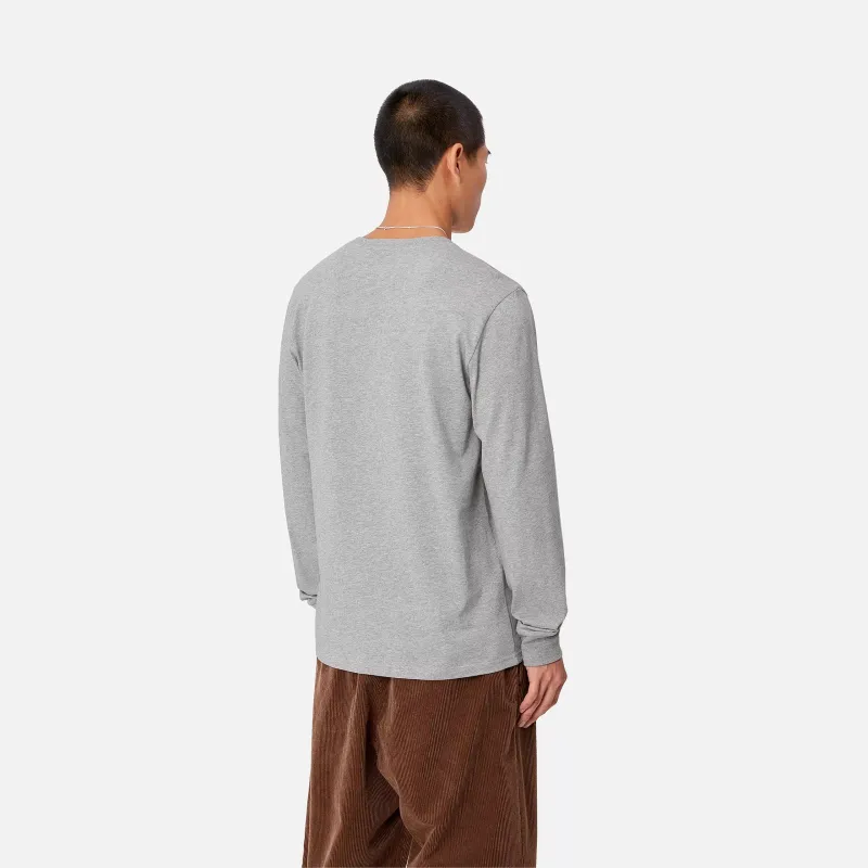 Carhartt WIP L/S Pocket T Shirt T Shirt Unisex Gray-2