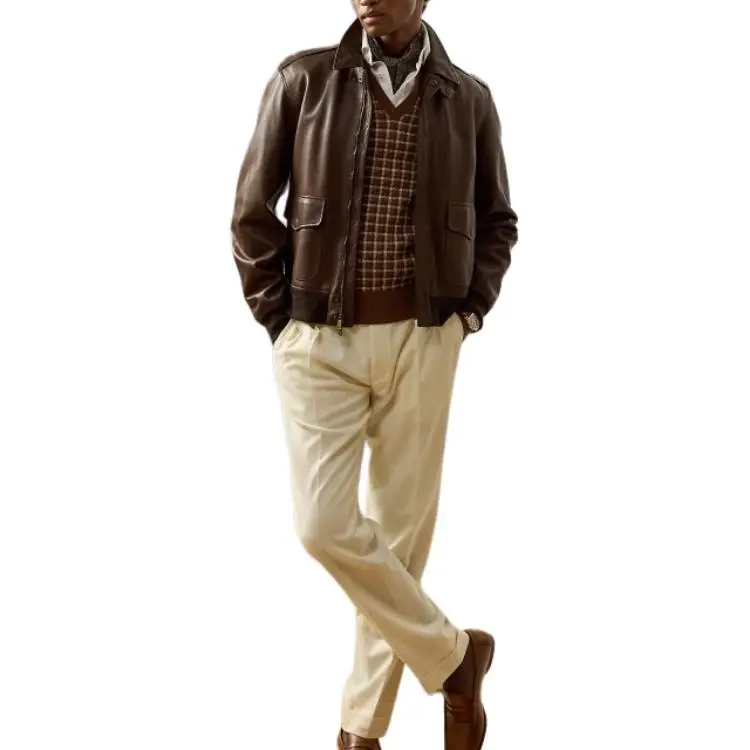 Ralph Lauren Zip up Leather Jacket-2