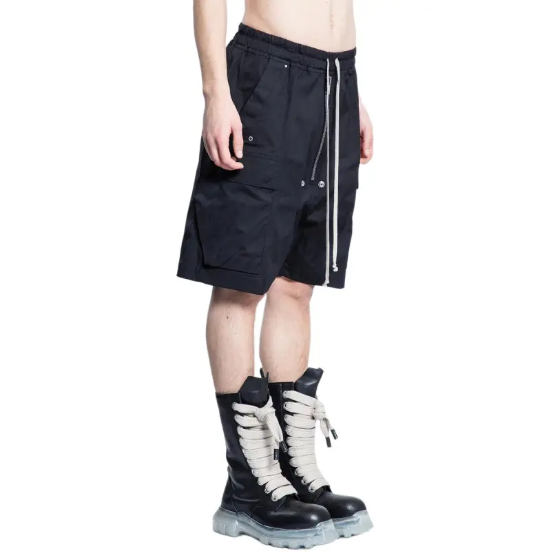 RICK OWENS Heavy Cotton Cargobela Shorts-3
