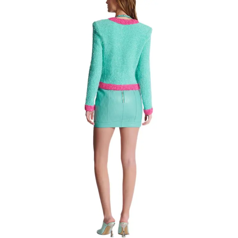BALMAIN Two Toned Tweed Jacket-4