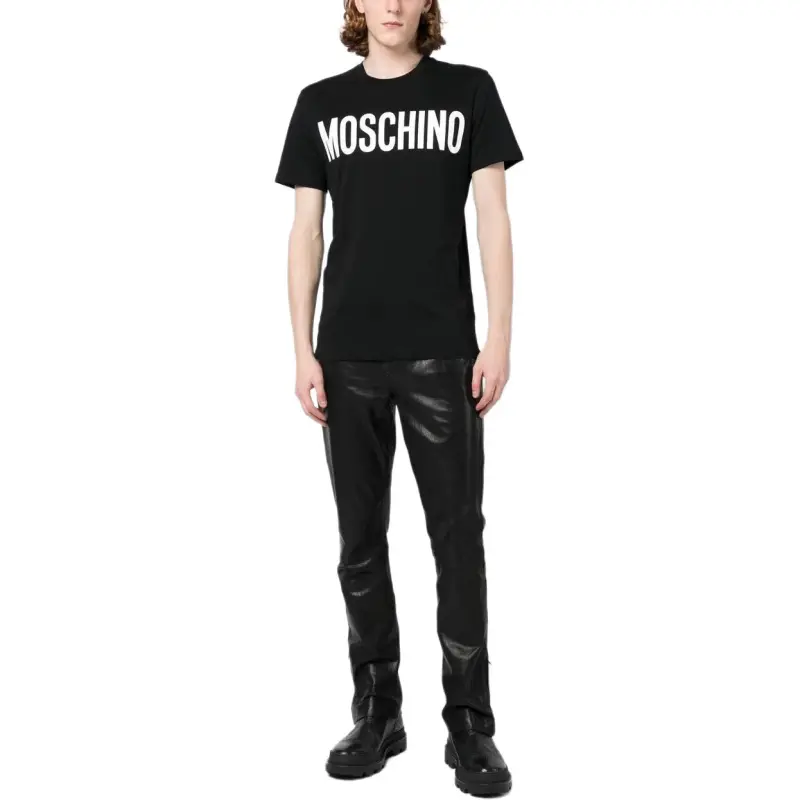 MOSCHINO Logo Printed Crewneck T-Shirt-3