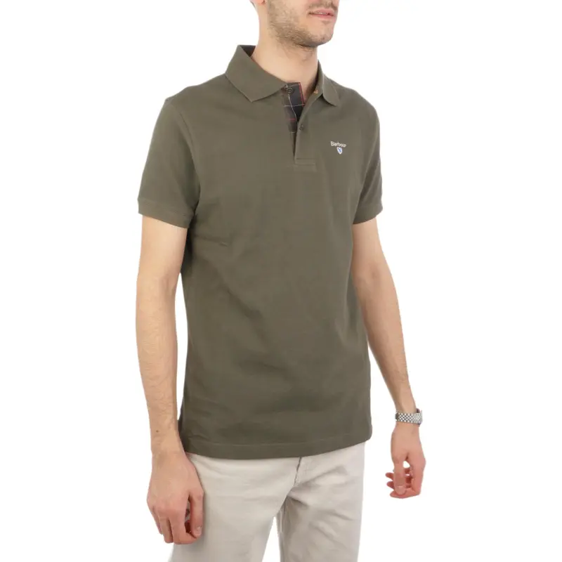 BARBOUR Polo Shirts Men Green-3