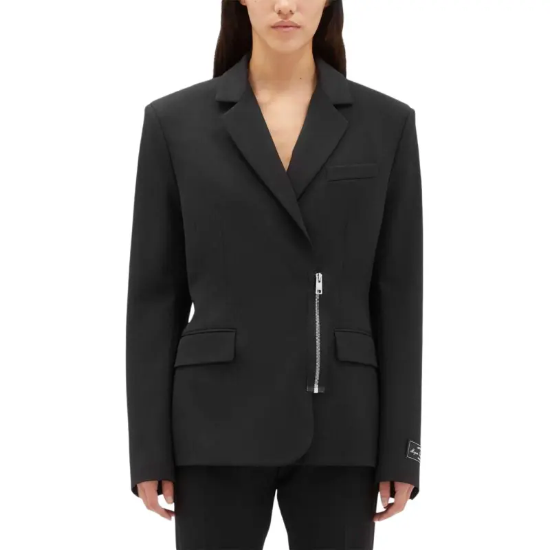 MSGM Logo Patch Zipped Blazer-1