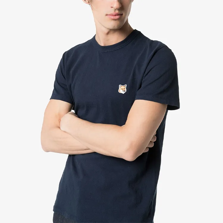Maison Kitsune T Shirts Men Dark Blue-4