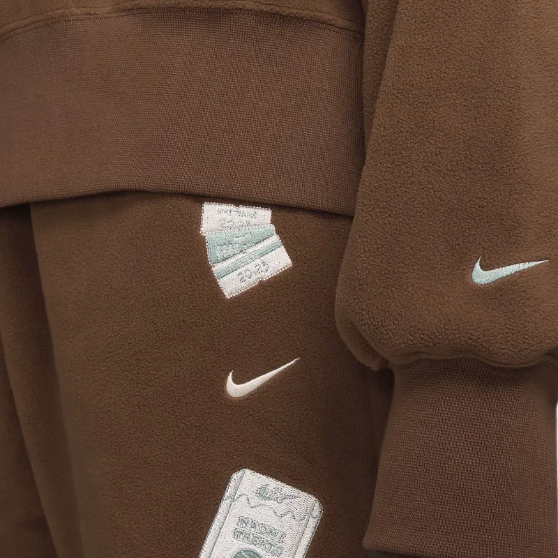 Nike Naomi Osaka Phoenix Fleece Sweatshirt Women's Light Brown-4