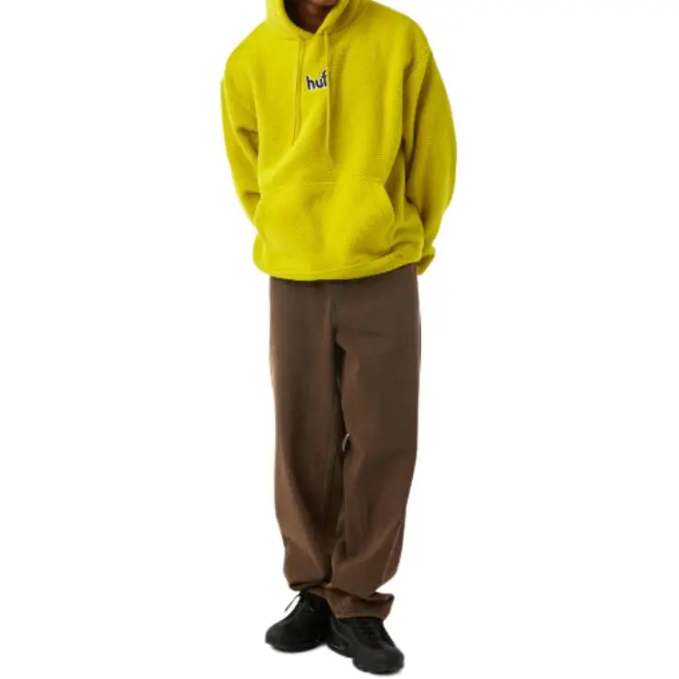 HUF Griffith Logo-embroidered Sherpa-fleece Hoodie-2