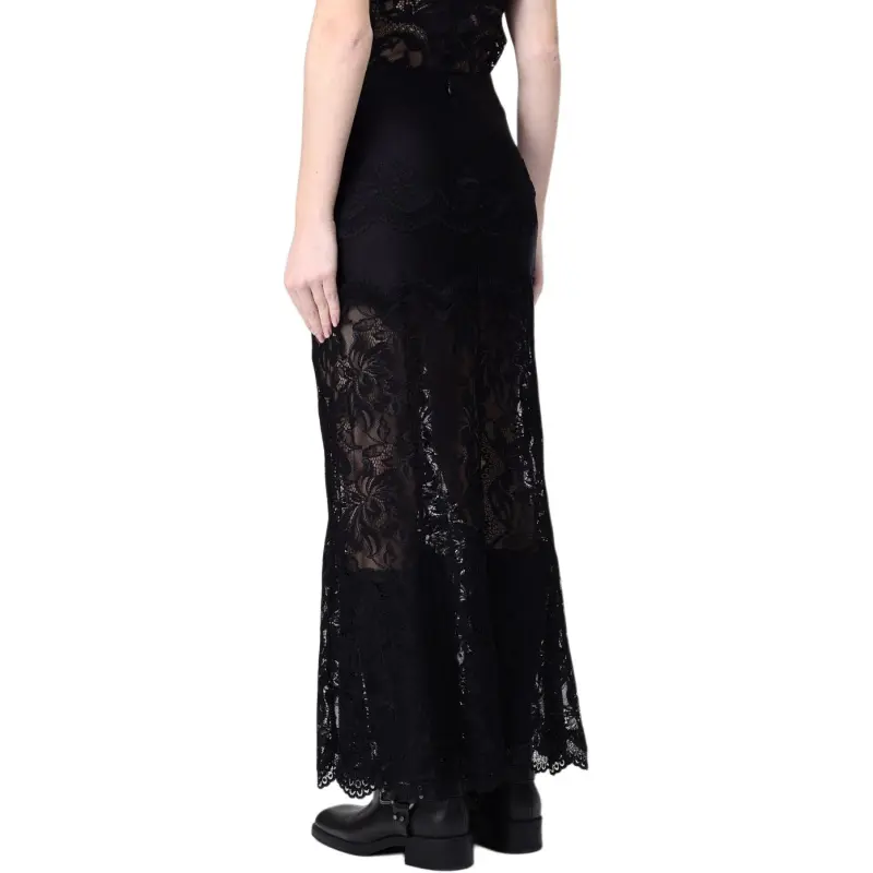 Paco Rabanne Lace Detailed Maxi Skirt-2