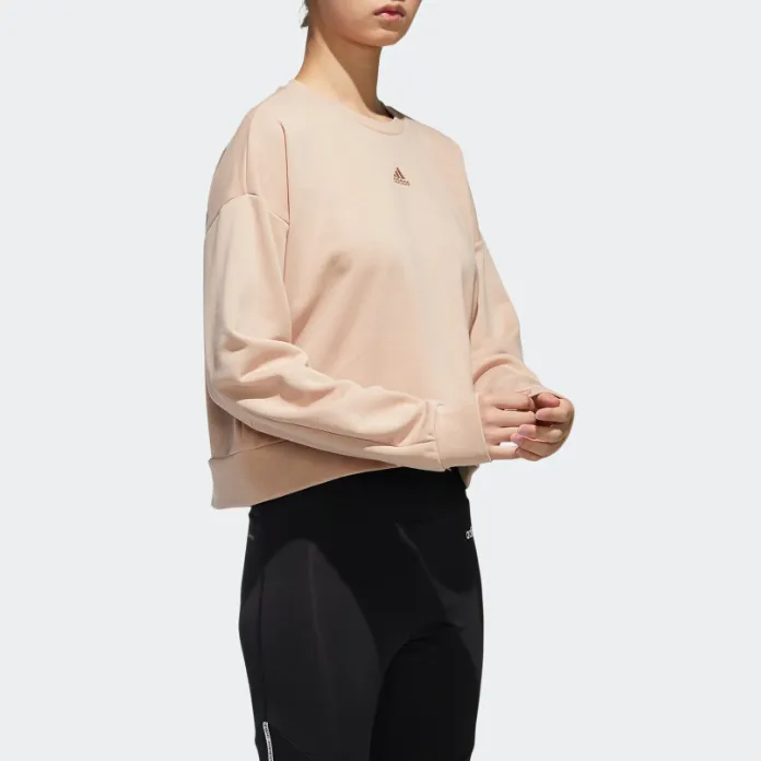 Adidas Sweatshirt Women's Pearl Pink-3