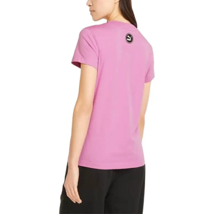 PUMA T Shirts Women's Fuchsia-3