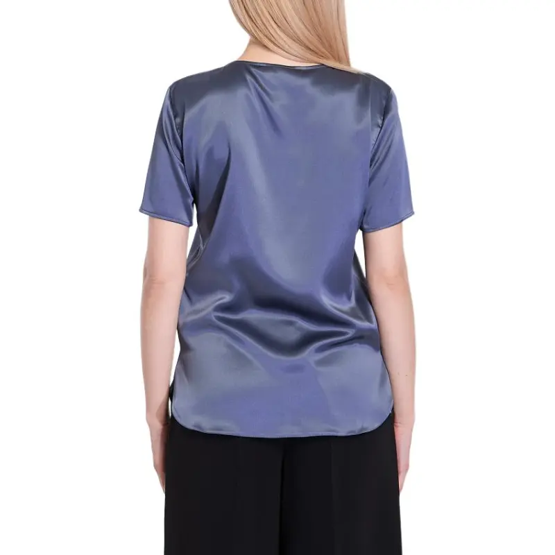 MaxMara Crewneck Satin Top-3
