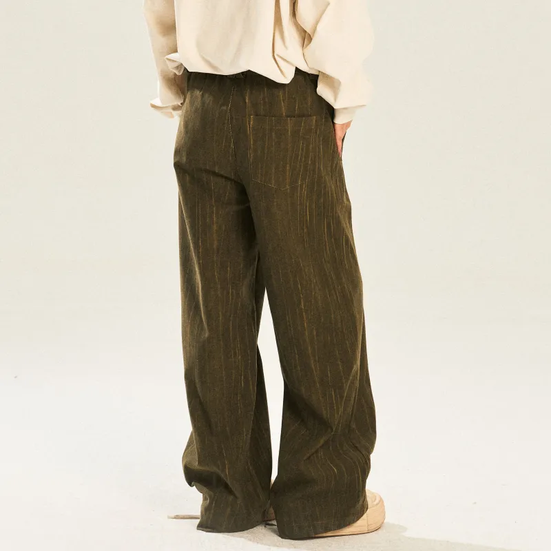 NSTNEW START Casual Pants Unisex Vintage Green-3