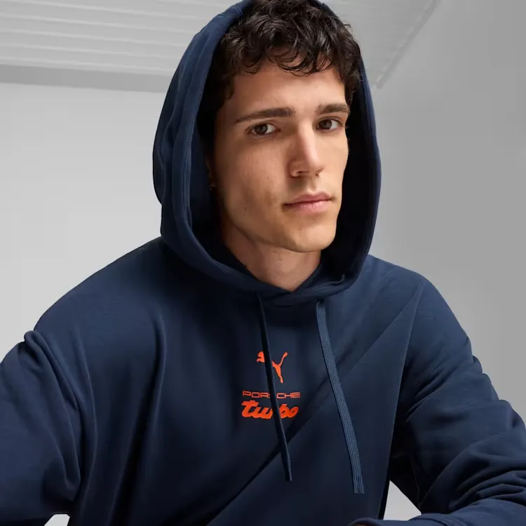 PUMA Porsche Legacy 911 Graphichoodie Sweatshirt Men's Marine Blue-5