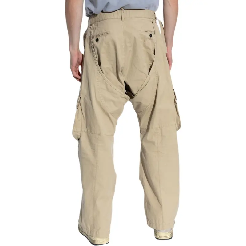 DSQUARED 2 Logo Embroidered Distressed Cargo Pants-3