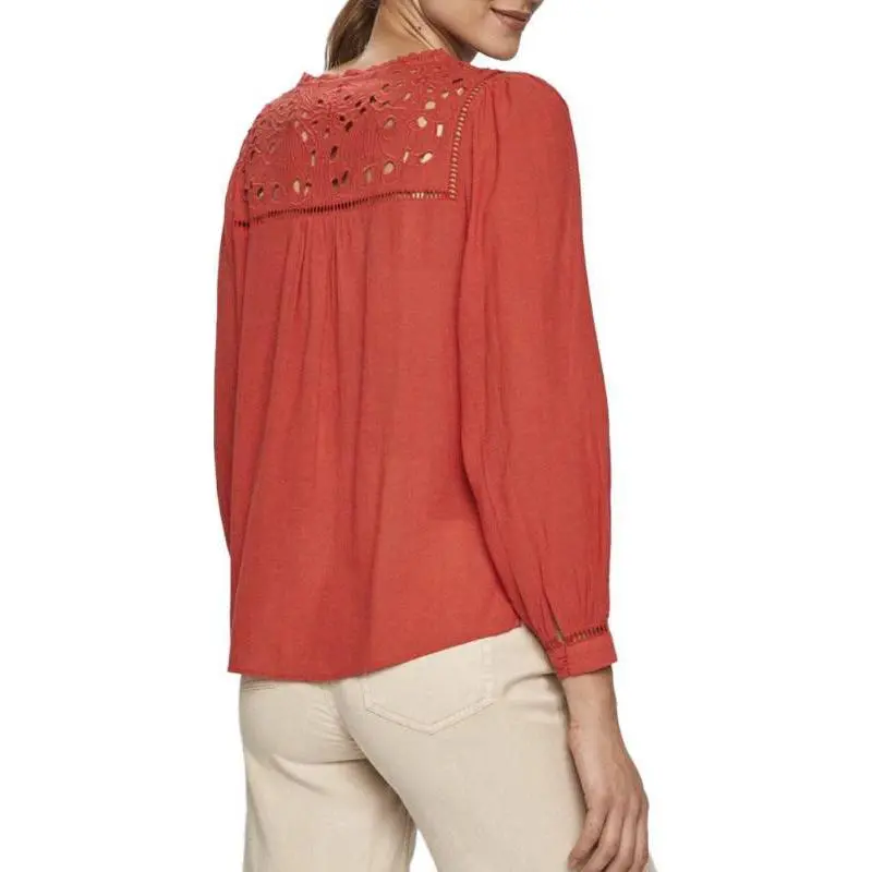 Pepe Jeans Shirt Women's Orange Red-1