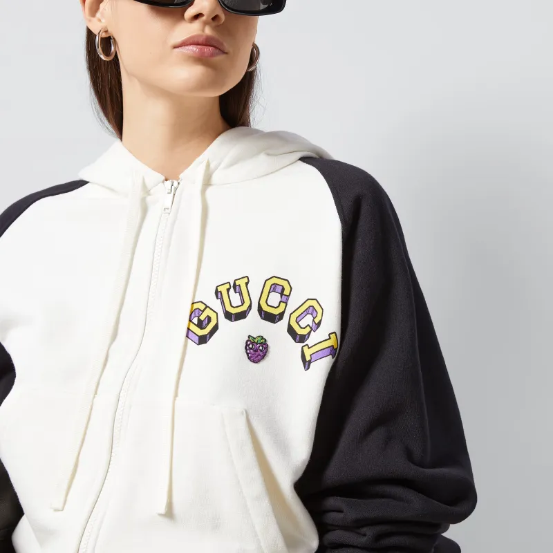 GUCCI Jersey Hooded Sweatshirt-3