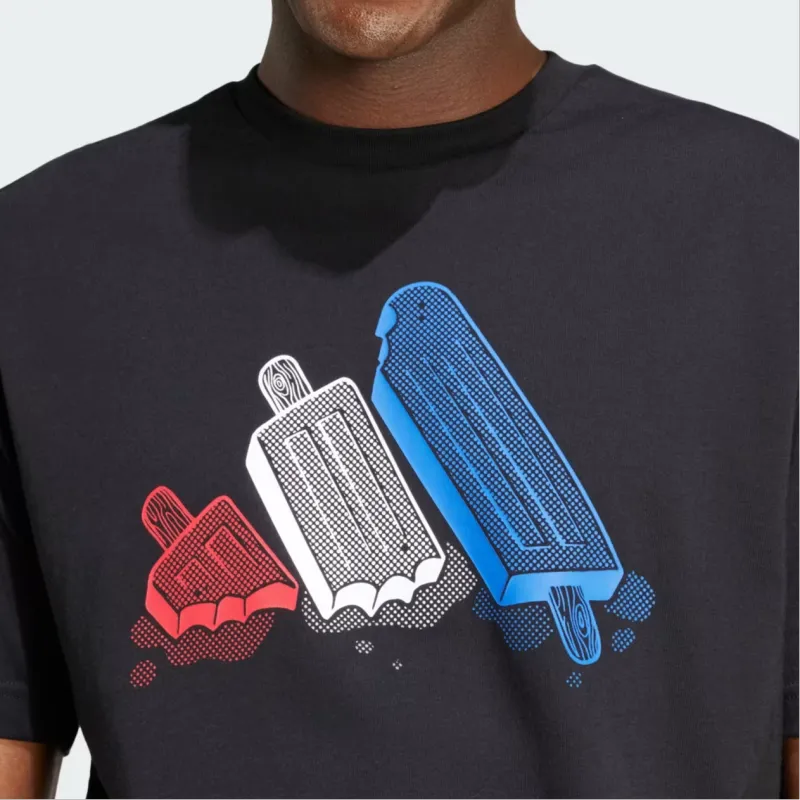 Adidas Free Shipping With AdiClub Lounge Ice Graphic Tee-3