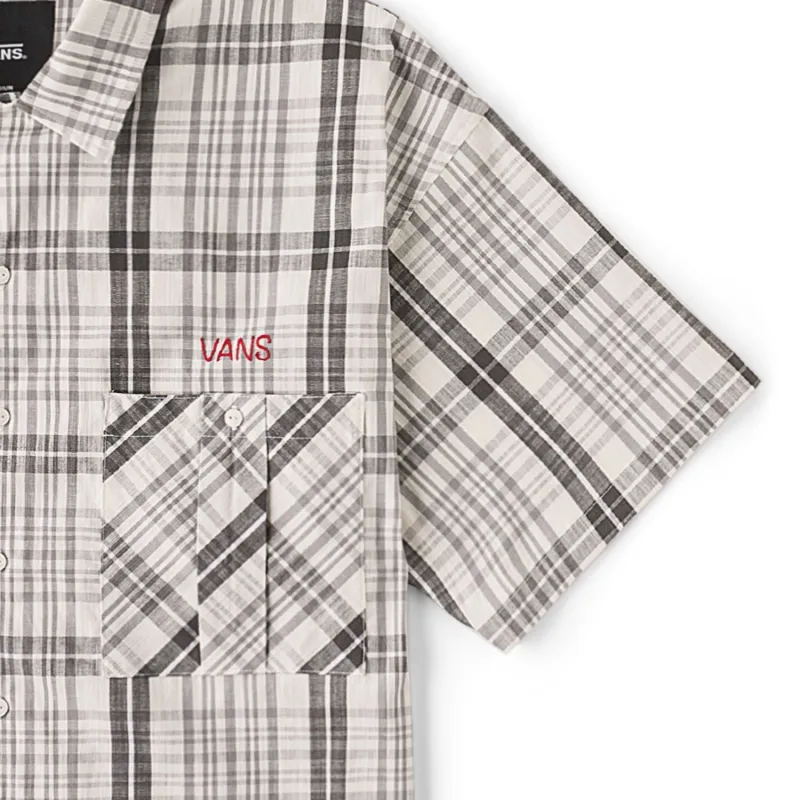 Vans TOKYO DESIGN COLLECTIVE Shirt Men's Light Gray Plaid-3