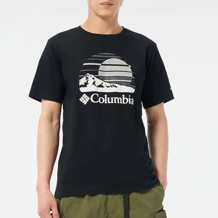 Columbia T Shirts Men Black/025-2
