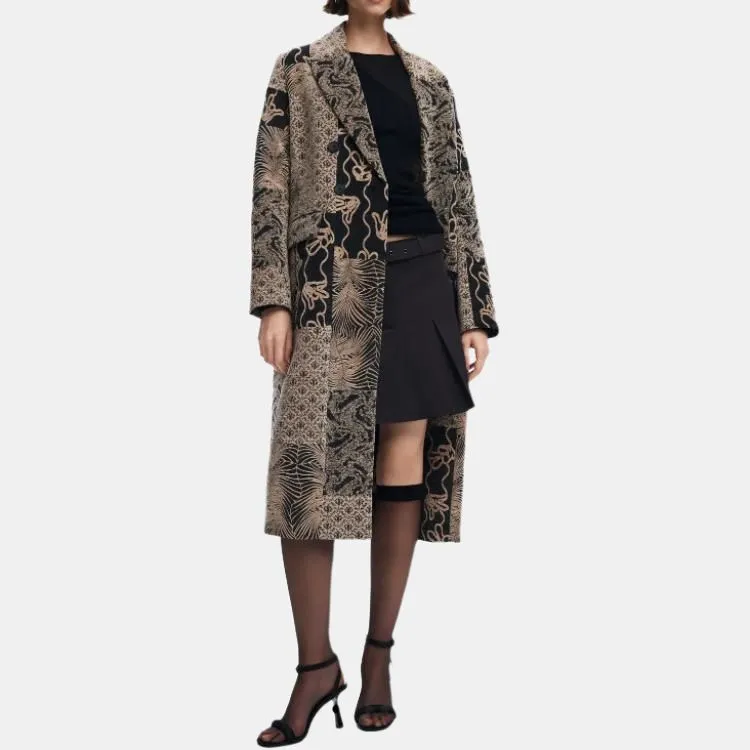 Desigual Coats Women's Brown-3