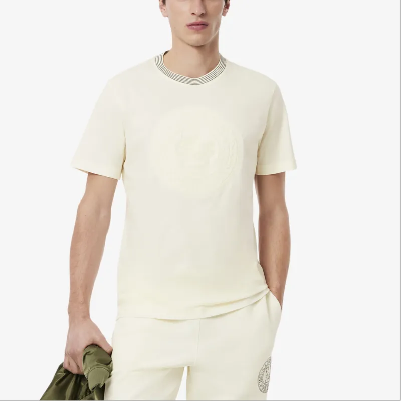 LACOSTE Embroidered Cotton T shirt-2