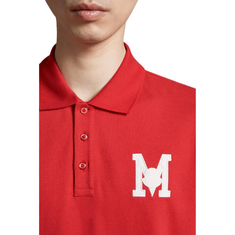 Moncler SS24 Year Of The Dragon Collection Polo Shirt Men's Red-4