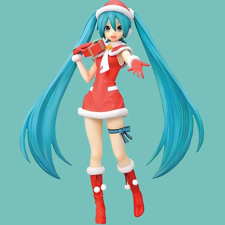 SEGA Hatsune Miku Sega Project Diva Miku Christmas Outfit 1.5 Edition Figure Bonus Gifts Medium-3