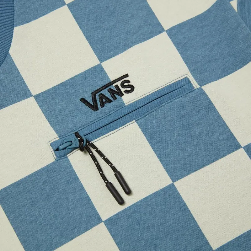 Vans T Shirts Unisex Blue Beige-2