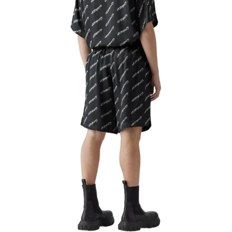 Vetements Sports Shorts Unisex Black-4
