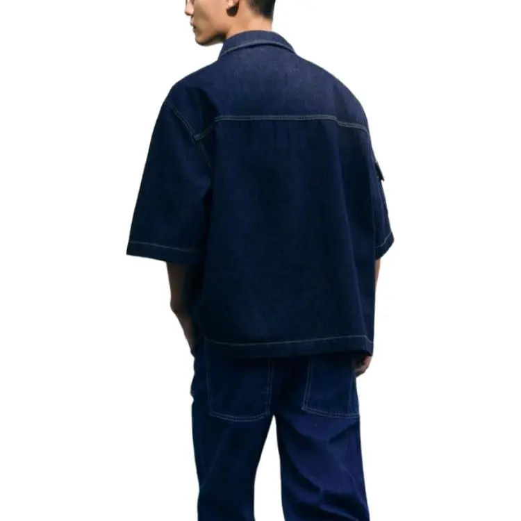 ZARA Shirts Men Blue-4