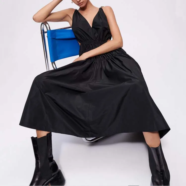 Maje Sleeveless Dress Women's Black-1