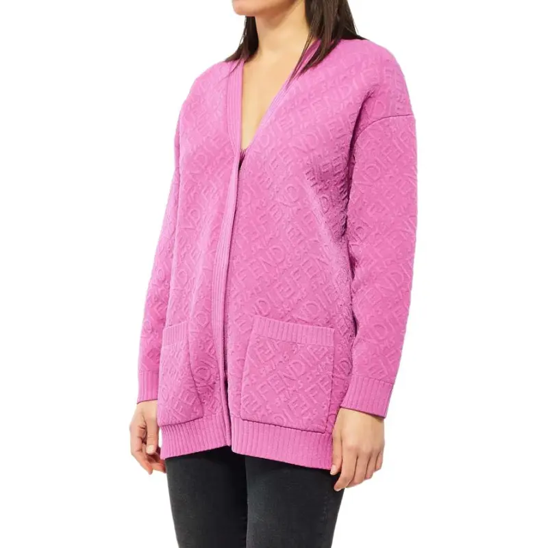 FENDI X Skims Embossed Cardigan Colorado-3