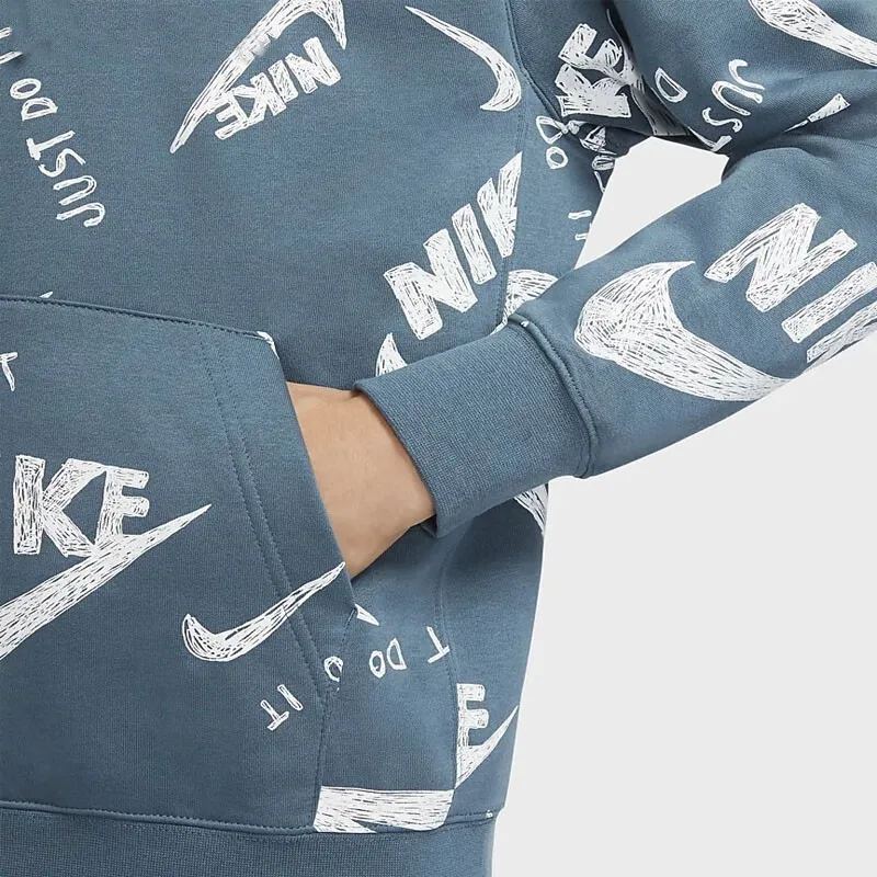 Nike Sweatshirts Men Gray Green-6
