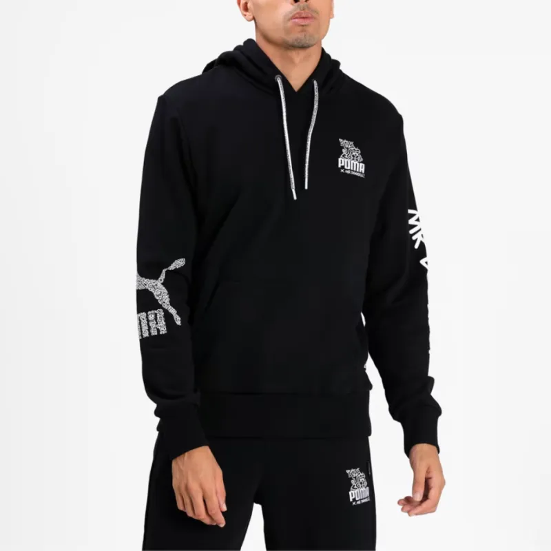 PUMA x Mr Doodle Hoodie Sweatshirt Men's Black-2