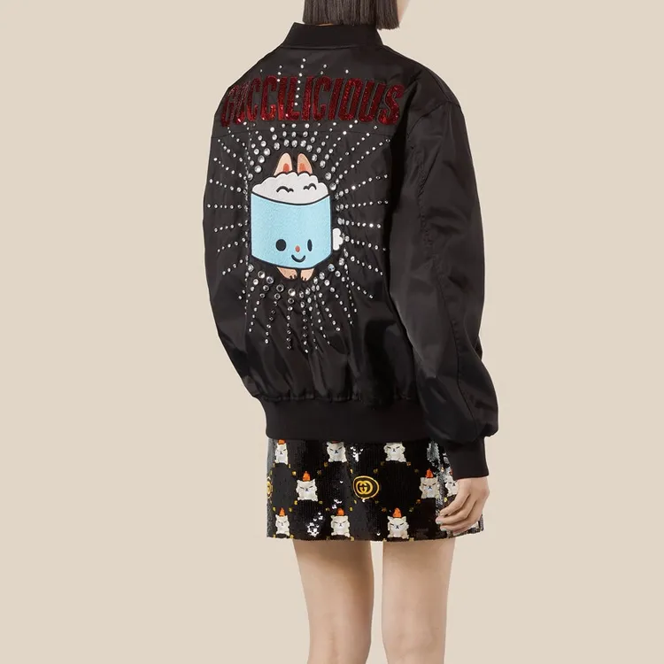 GUCCI Jackets Women's Black-3