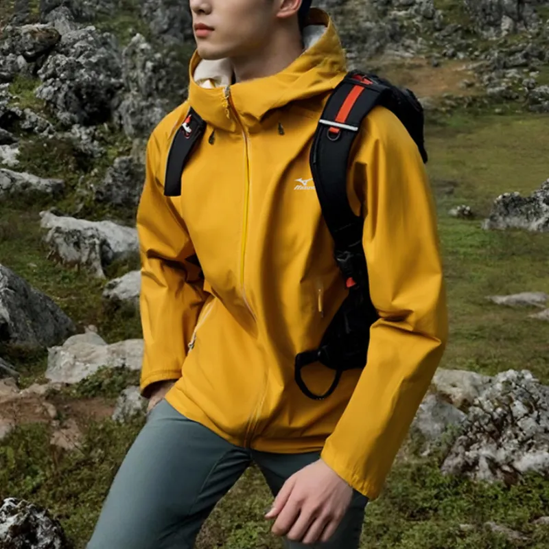 Mizuno Waterproof, Windproof, And Abrasion Resistant Windbreaker Jacket Unisex-4