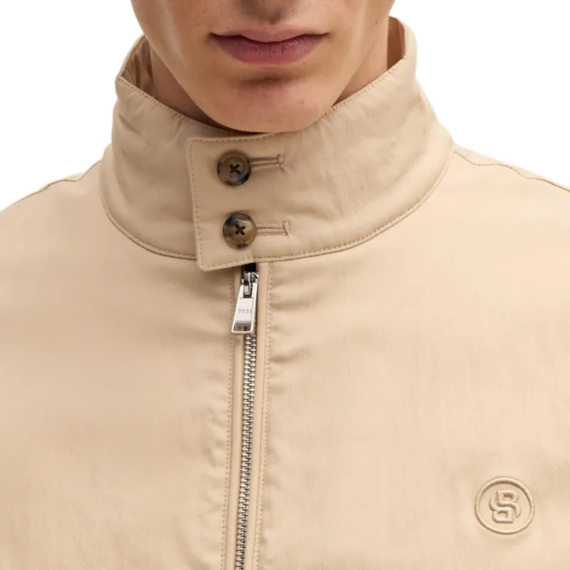 HUGO BOSS Embroidered double B Bomber Jacket-4