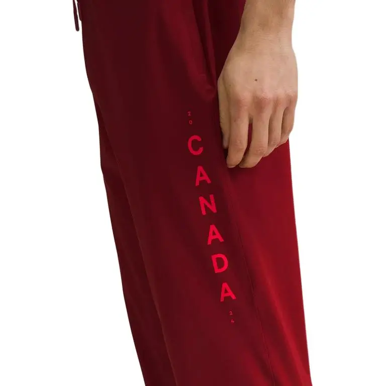 Lululemon Team Canada Casual Pants Men's Sports Red-1