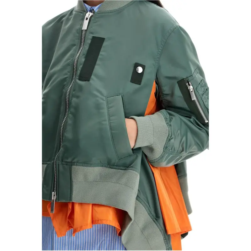 Sacai Nylon Twill Blouson 'Khaki'-4