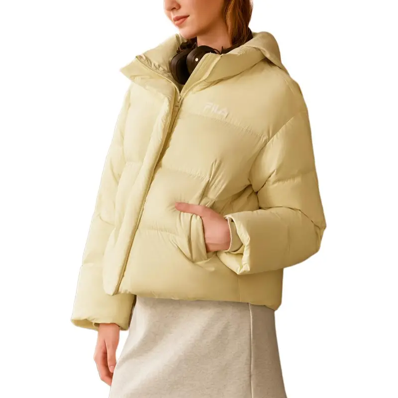 FILA Lifestyle Down Jacket Women's Light Dark Yellow-3