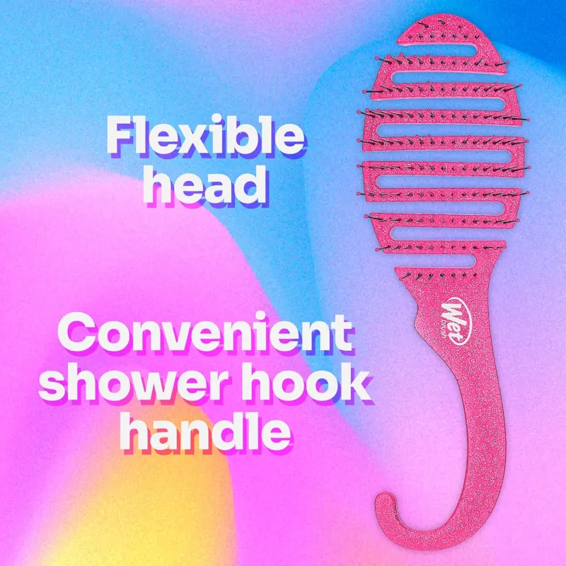 WET BRUSH Pink Shimmery Long Oval Comb Hair Styling 1 Pack-2