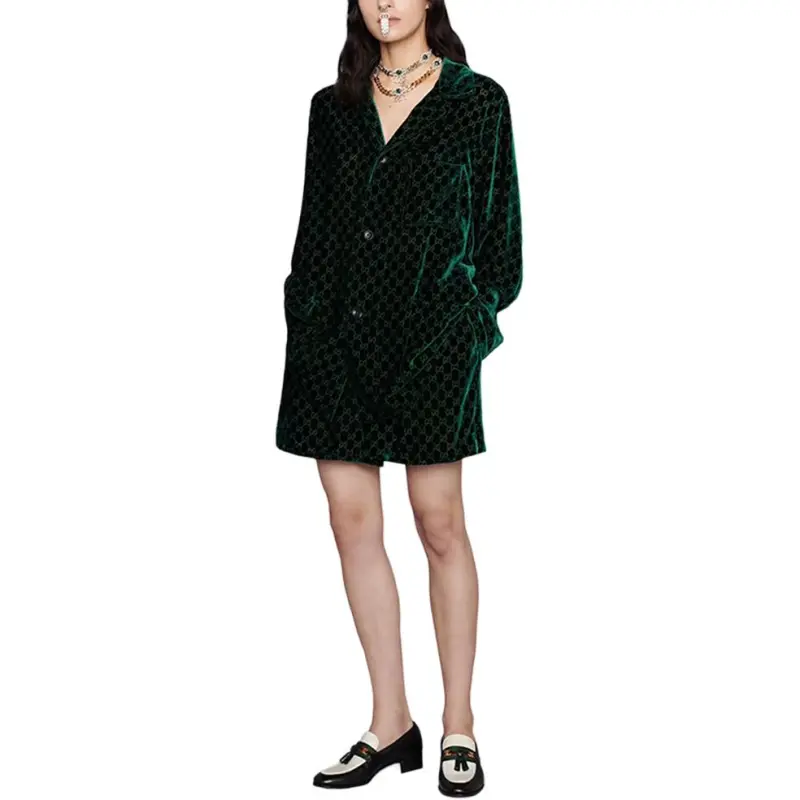 GUCCI Casual Shorts Women's Dark Green-1