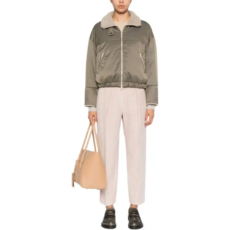 Brunello Cucinelli Zipped Padded Bomber Jacket-2