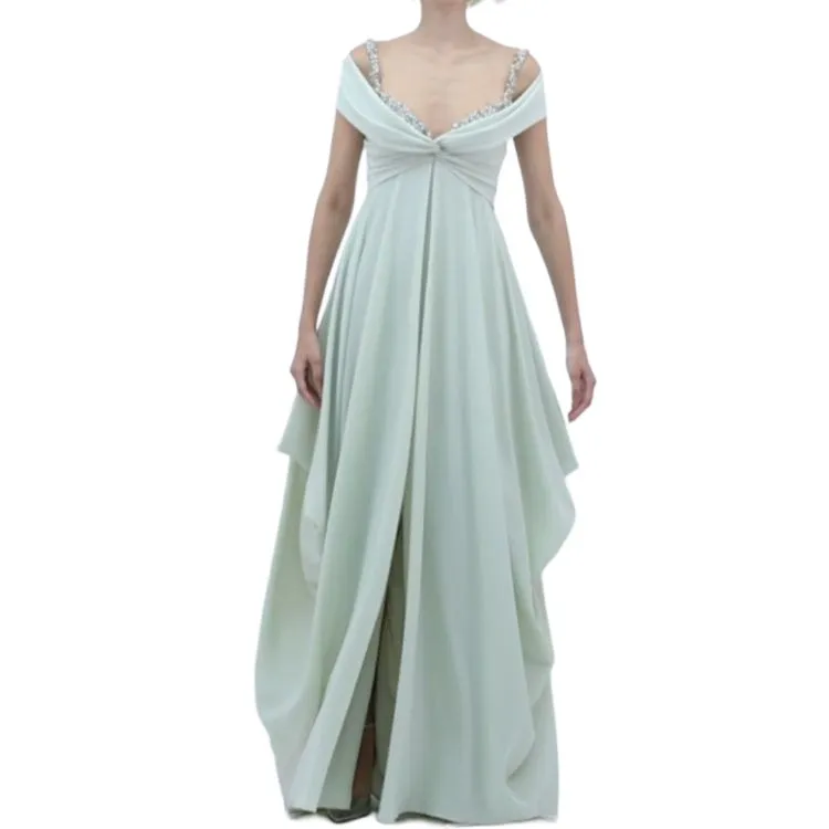 Gemy Maalouf Sleeveless Dress Women's Pale Sage-2