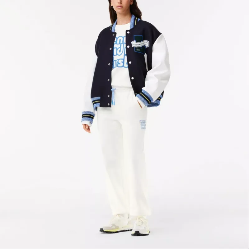 LACOSTE X EleVen By Venus Co-brand Casual Pants Unisex White-1