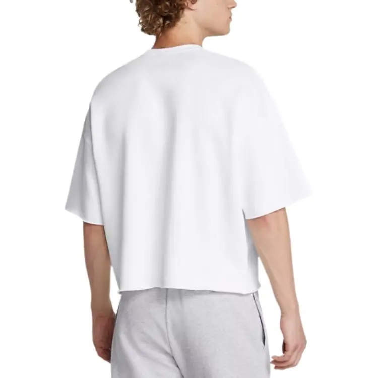Under Armour Icon FW24 Fleece T Shirt Men's White-3