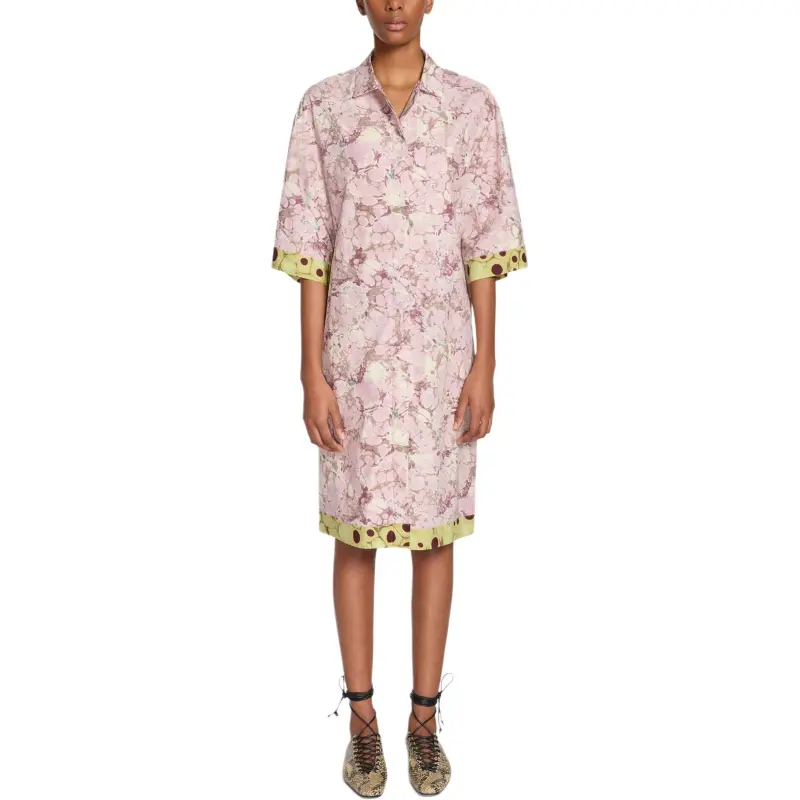 DRIES VAN NOTEN Floral print Shirtdress-1